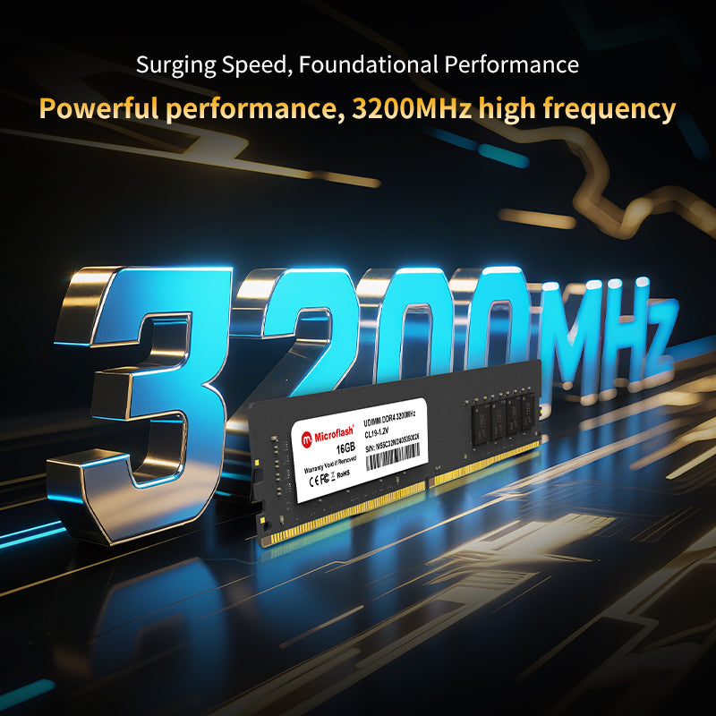Microflash DDR4 High-Speed Memory 8GB/16GB/32GB | Ultimate Gaming & Productivity Upgrade | Reliable, Low-Latency Performance