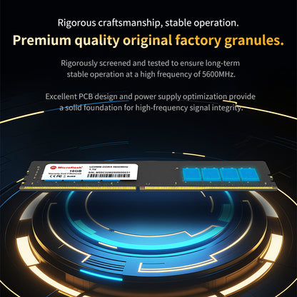 Microflash DDR5 High-Speed Memory 16GB/32GB | Ultimate Gaming & Productivity Upgrade | Reliable, Low-Latency Performance
