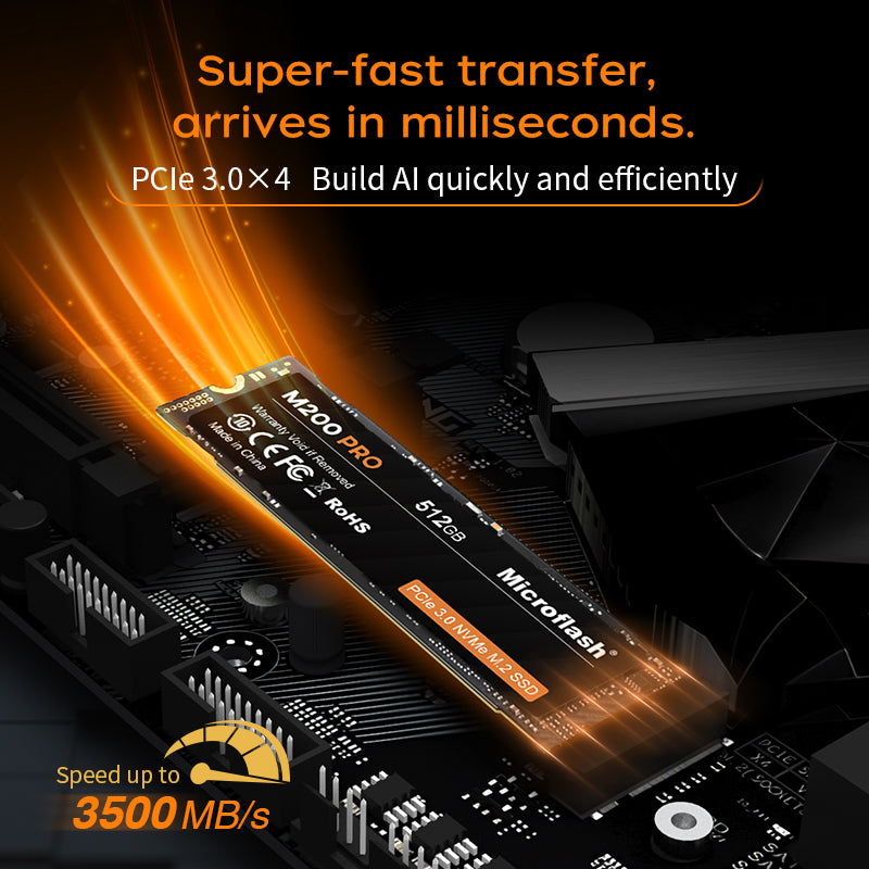 Microflash PCIe 3.0 NVMe Solid State Drive 256GB–2TB | High-Speed Storage Upgrade | Reliable & Durable Performance