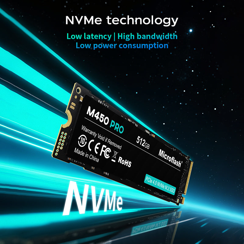Microflash M450PRO PCIe 4.0 NVMe SSD 512GB–2TB | High-Speed Storage Upgrade | Reliable & Durable Performance