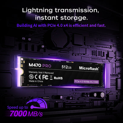 Microflash M470PRO PCIe 4.0 NVMe SSD 1TB–4TB | Flagship Ultra-Speed Storage | Maximum Performance